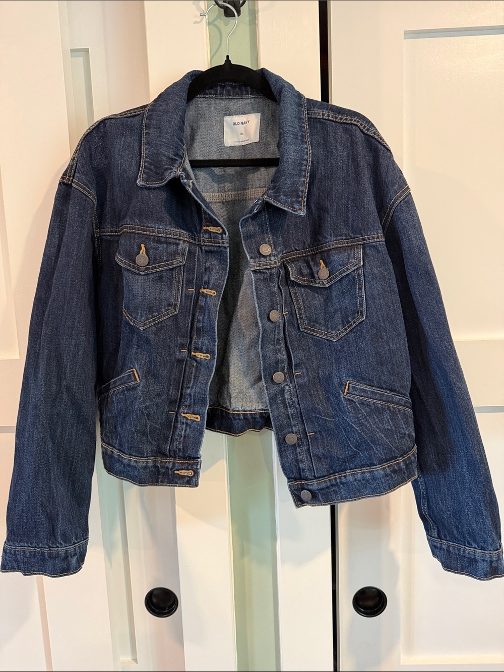 Old Navy Women's Dark Blue Denim Jacket